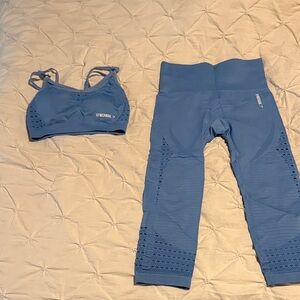 Gymshark Blue Activewear Set (S/XS)